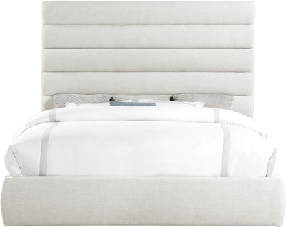 Adam - Linen Fabric Bed With 70.5" Headboard