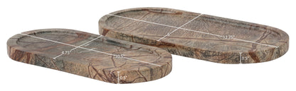 Vanta - Genuine Marble Tray (Set of 2)