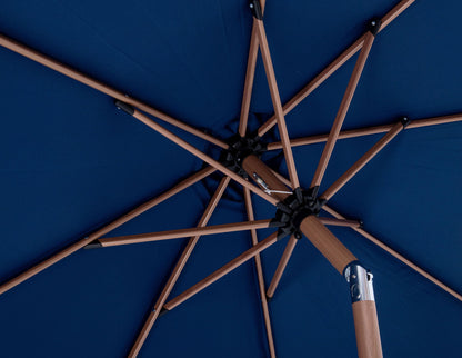 Amalfi - Aluminum Patio Umbrella - Light Brown Base / Light Brown Pole