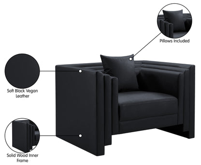 Everett - Vegan Leather Upholstered Chair