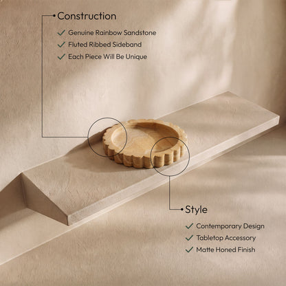 Ricardo - Sandstone Tray - Sand