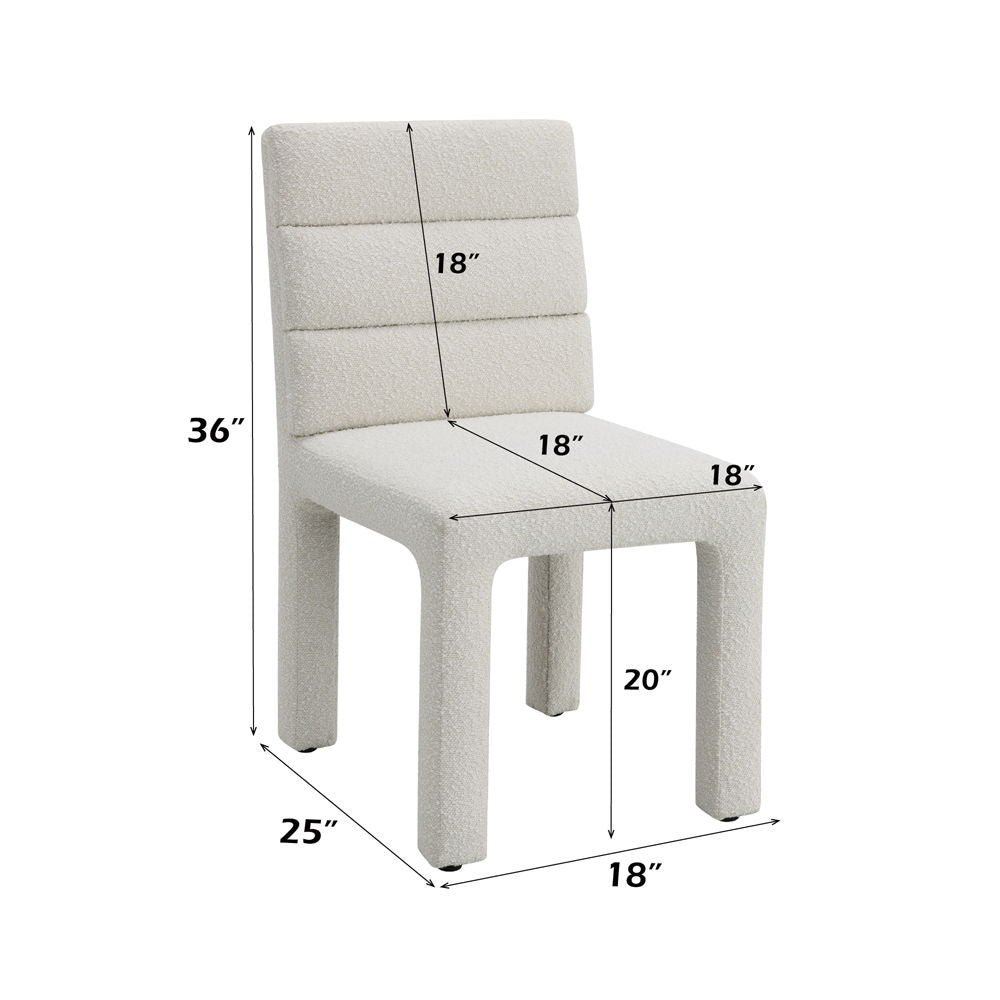 Hettie - Side Chair (Set of 2) - Beige Boucle