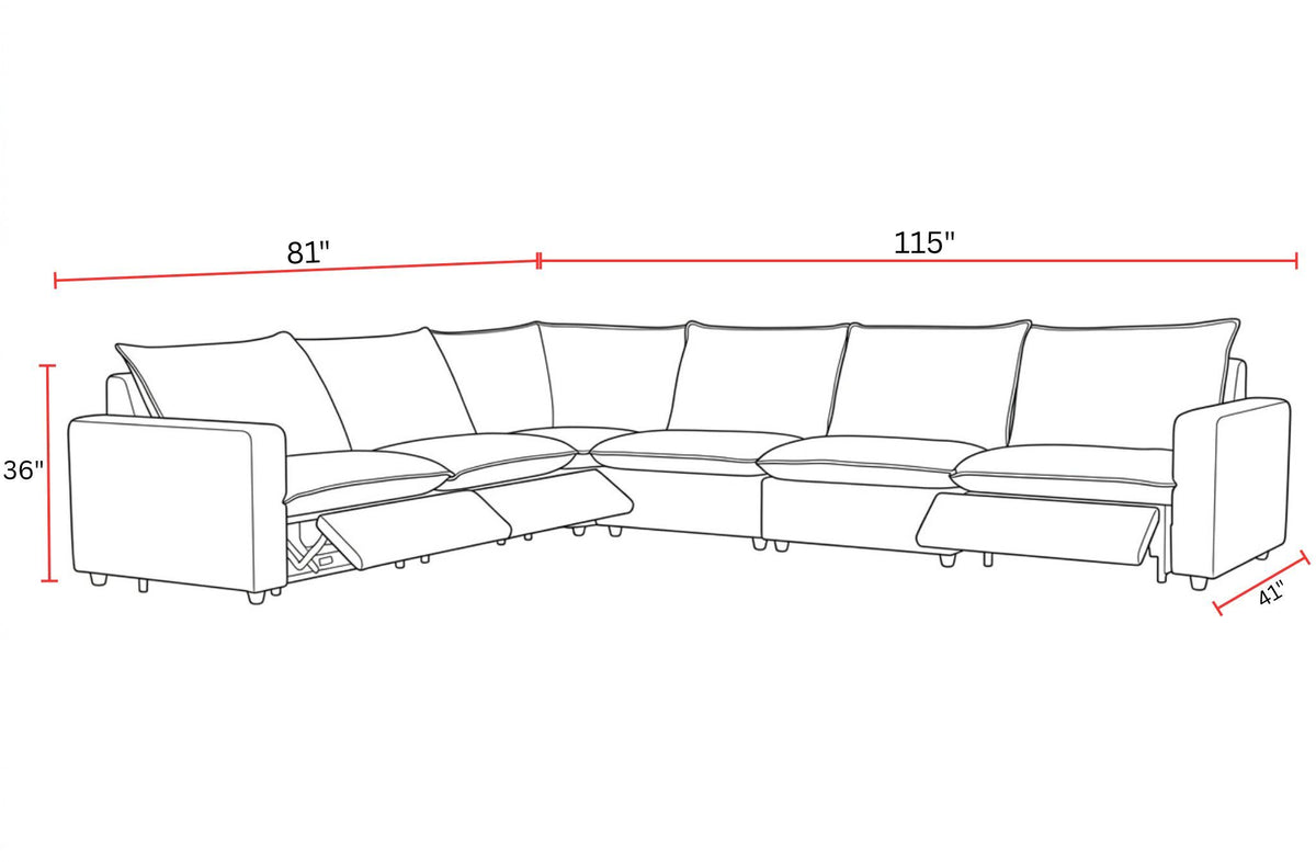Jocelyn - Power Reclining Sectional