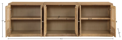 Vero - Solid Wood And Oak Venee Sideboard/Buffet