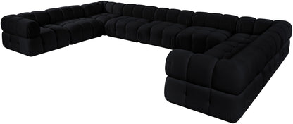 Orin - Velvet Performance Fabric Upholstered 9 Piece Sectional