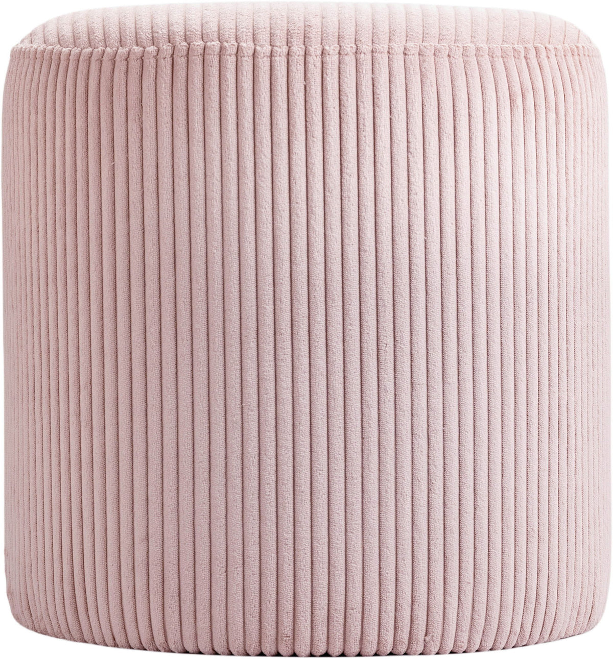 Roy - Round Microsuede Ottoman / Stool