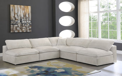 Cozy - 5 Piece Modular Corner Armless Sectional