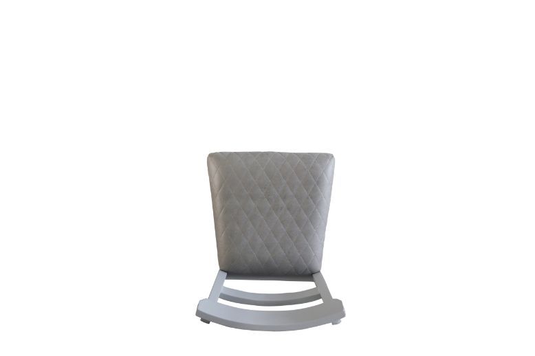 House Marchese - Side Chair (Set of 2) - Two Tone Gray Fabric & Pearl Gray