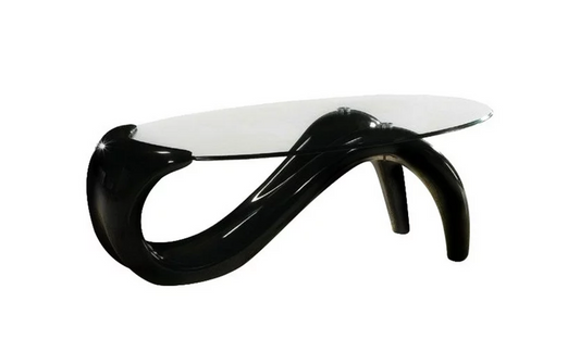 MODERN STYLE BLACK MERMAID COFFEE TABLE