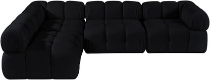 Orin - Fabric Velvet 4 Piece Modular Sectional