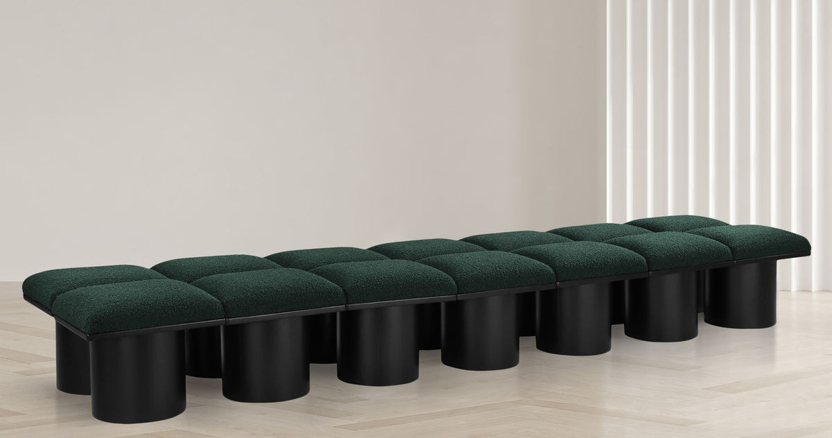 Pavilion - 14 Piece Modular Bench With Black Base
