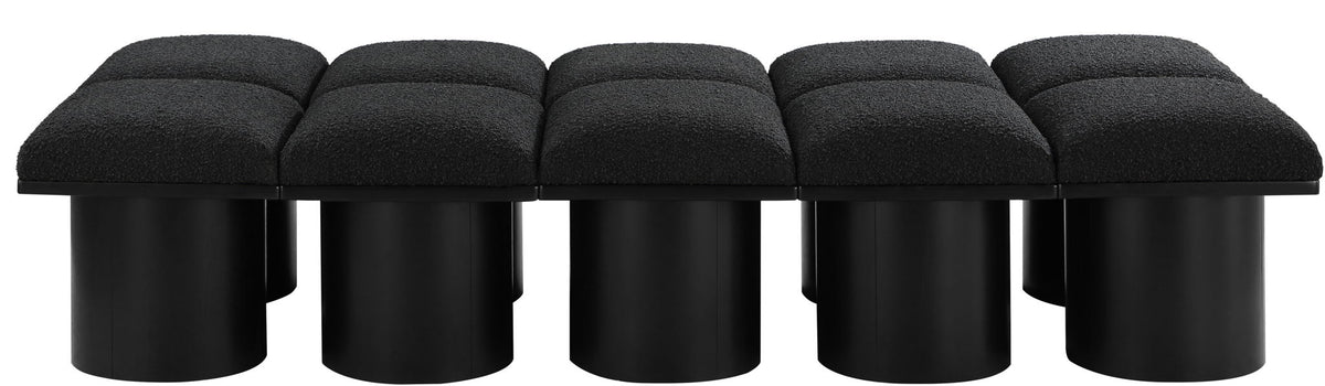 Pavilion - 10 Piece Modular Bench With Black Base