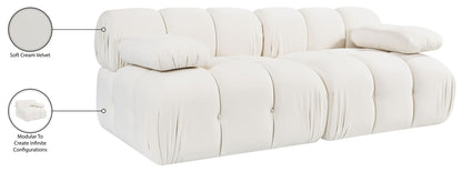 Orin - Velvet Performance Fabric Upholstered 2 Piece Modular Sofa