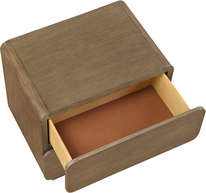 Adagio - Solid Wood And Oak Veneer Nightstand