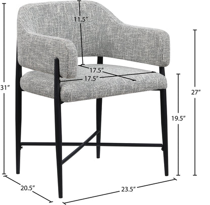 Dame - Fabric Upholstered Dining Chair (Set of 2)