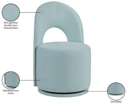 Cirelle - Linen Textured Performance Fabric Dining Chair (Set of 2)