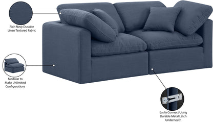 Indulge - Linen 2 Seat Modular Sofa