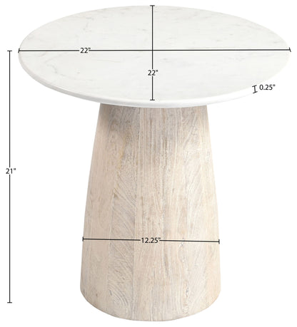 Liona - Marble And Mango Wood Table