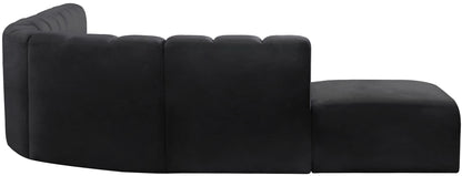 Arc - Velvet 7 Piece Corner Modular Sofa