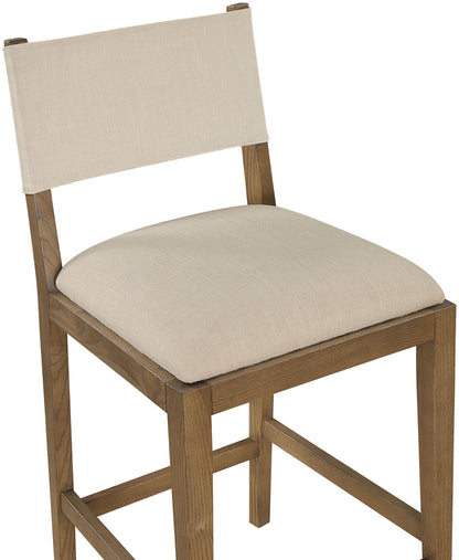Avon - Linen Textured Performance Fabric Counter Stool