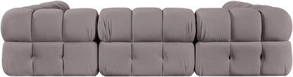 Orin - Velvet 6 Piece Modular Sectional
