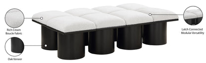 Pavilion - 8 Piece Modular Bench With Black Base