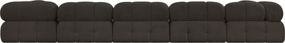 Ames - 7 Piece Boucle Fabric Modular Sectional