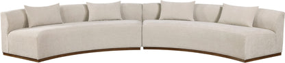 Avanti - 182.5" Chenille Fabric Upholstered 2 Piece Modular Sectional