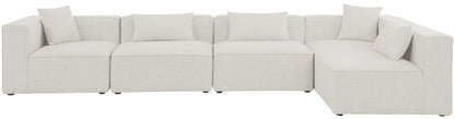 Cube - Linen 5 Piece Modular Sectional