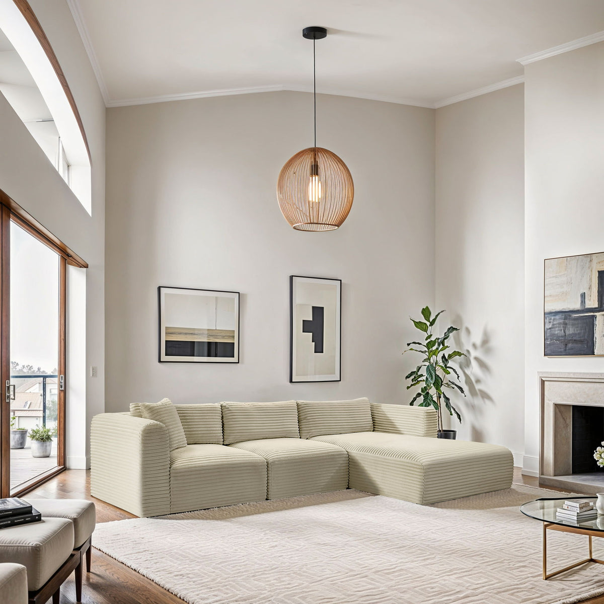 Shaggy - 3 Piece Modular Sectional