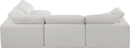 Comfy - 4 Piece Linen Fabric Modular Armless Sectional
