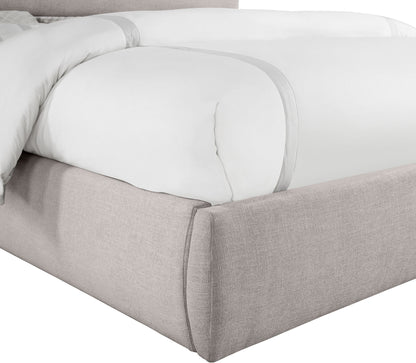 Adam - Linen Fabric Bed With 89" Headboard