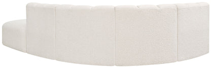 Arc - Boucle Fabric 5 Piece Corner Modular Sofa