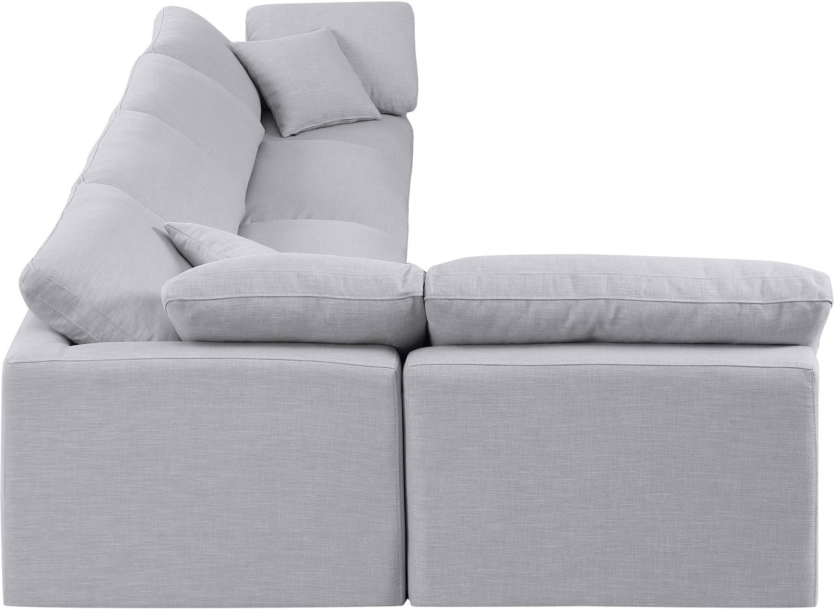 Indulge - Linen 5 Piece Modular Sectional
