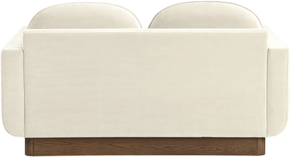 Diviento - Velvet Performance Fabric Upholstered Loveseat