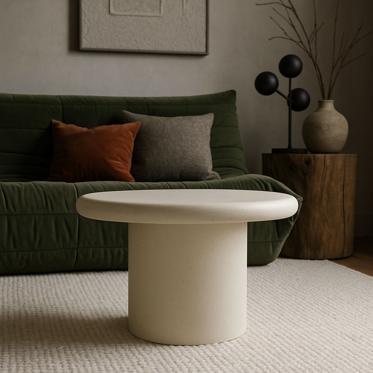 Emara - Concrete And Fiberglass Indoor / Outdoor Coffee Table