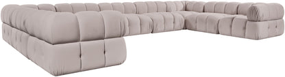 Orin - Velvet Performance Fabric Upholstered 9 Piece Sectional