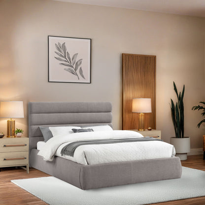 Adam - Linen Fabric Bed With 52" Headboard