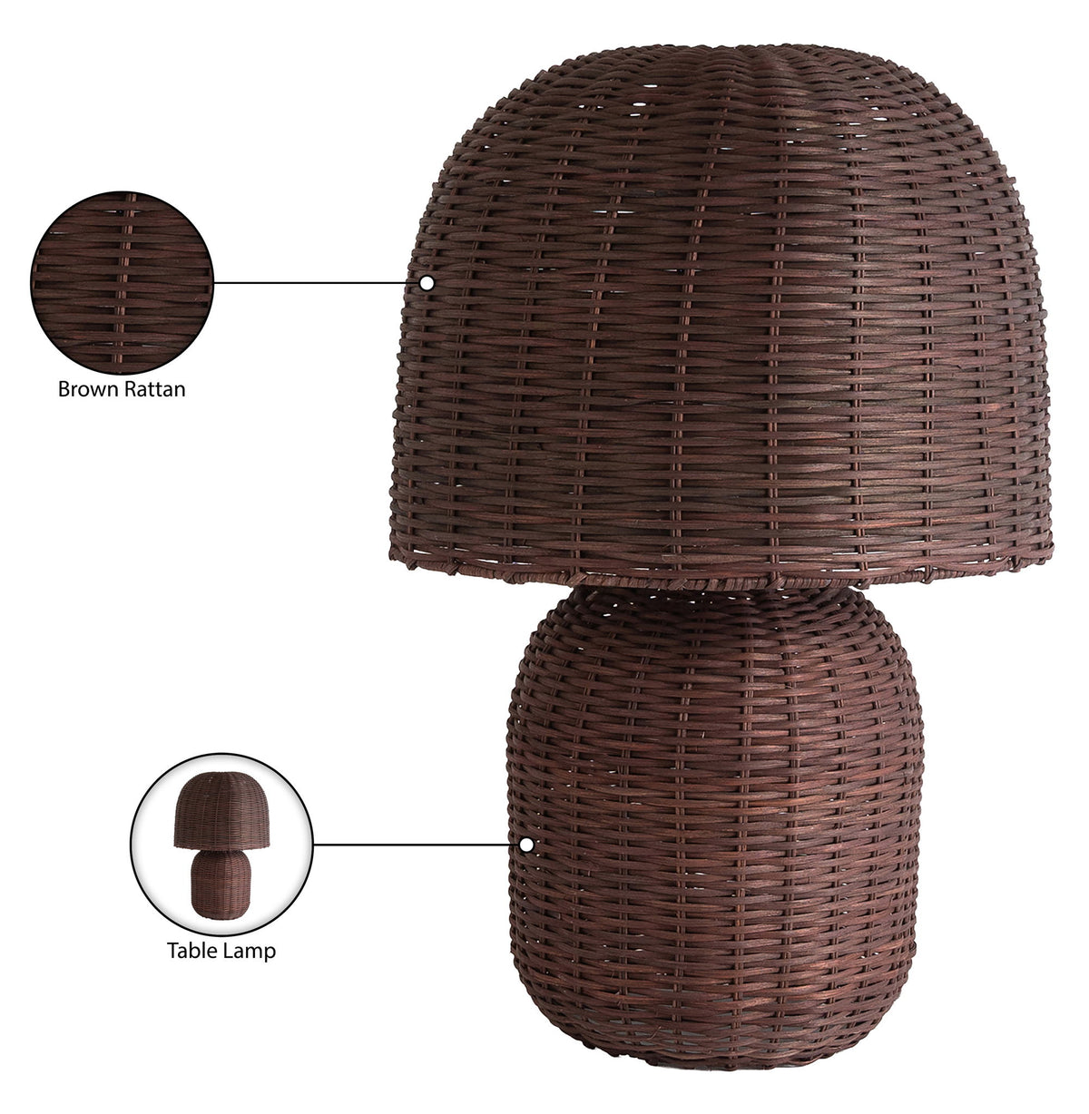 Nomad - Rattan Table Lamp