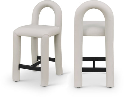 Amari - Faux Leather Stool