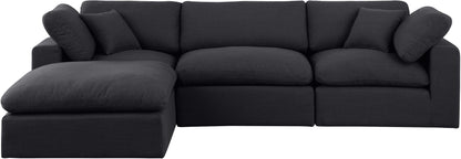 Comfy - 4 Piece Linen Fabric Modular Sectional With Chaise