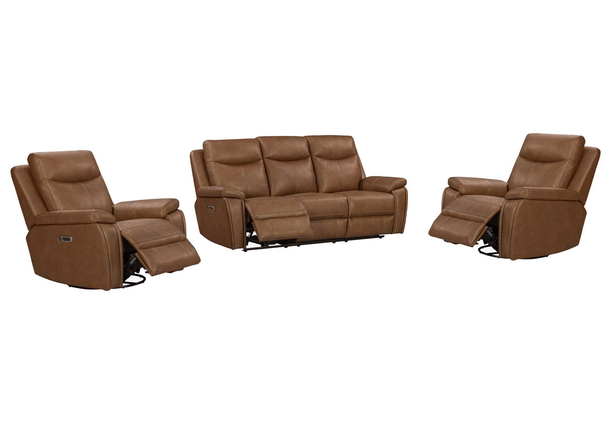 Veracruz - Power Swivel Glider Recliner P2 - Vintage Tan