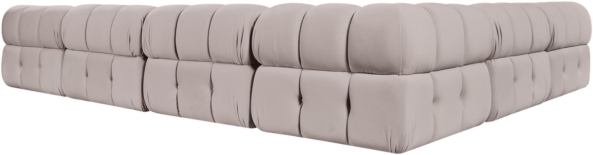 Orin - L-Shaped Velvet 6 Piece Modular Sectional