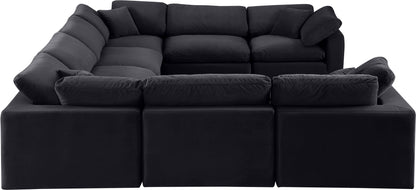 Comfy - 8 Piece Velvet Modular Sectional