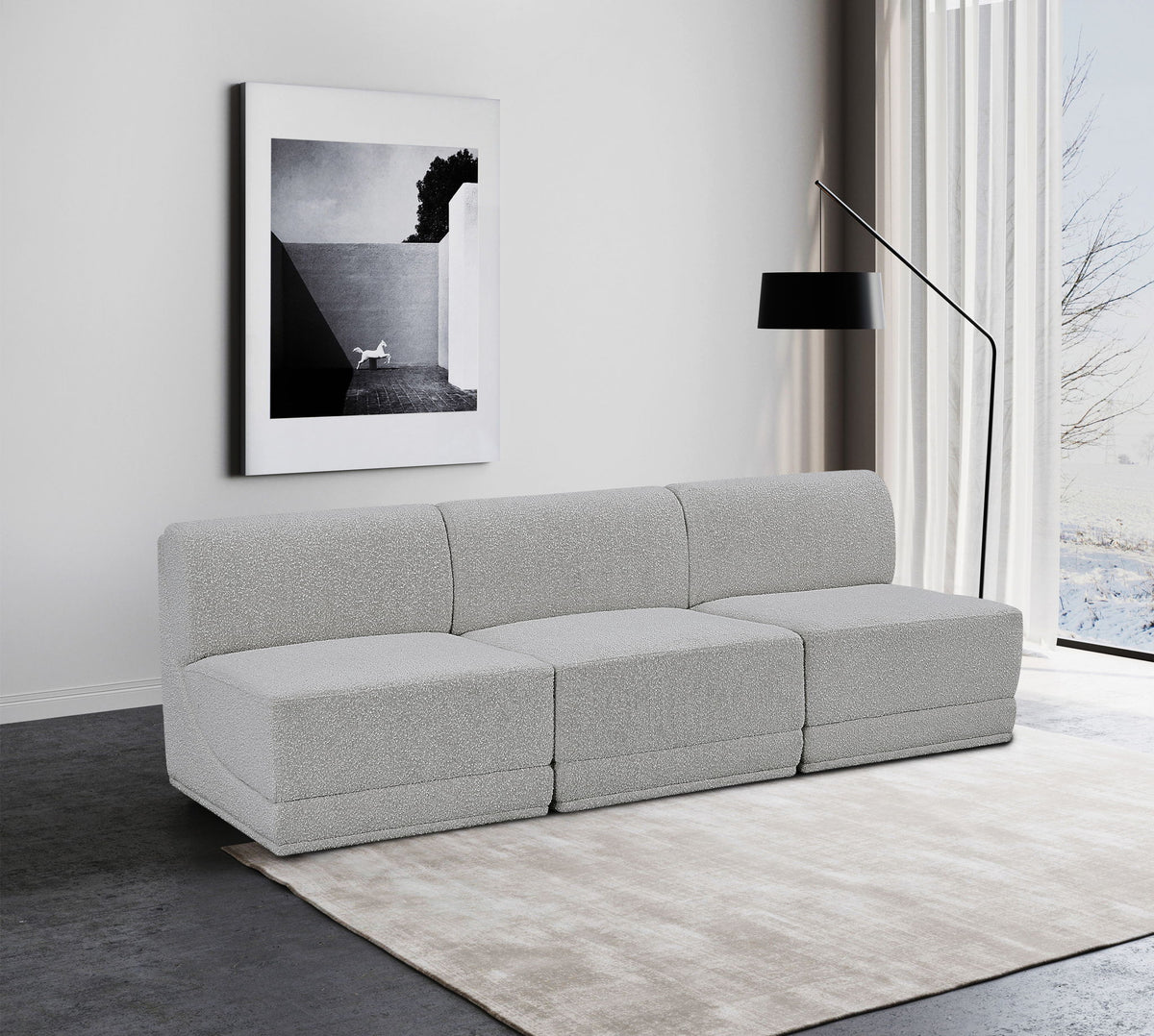 Ollie - 3 Seat Armless Modular Sofa