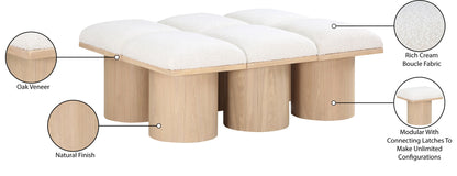 Pavilion - 6 Piece Modular Bench With Natural Base