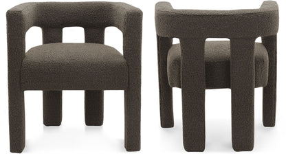 Athena - Boucle Fabric Dining Chair