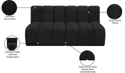 Arc - Boucle Fabric 2 Seats Modular Sofa