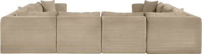 Shaggy - Fabric 8 Piece Modular U-Shaped Sectional
