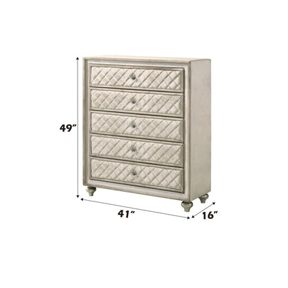 Lucienne - Chest - Beige Velvet
